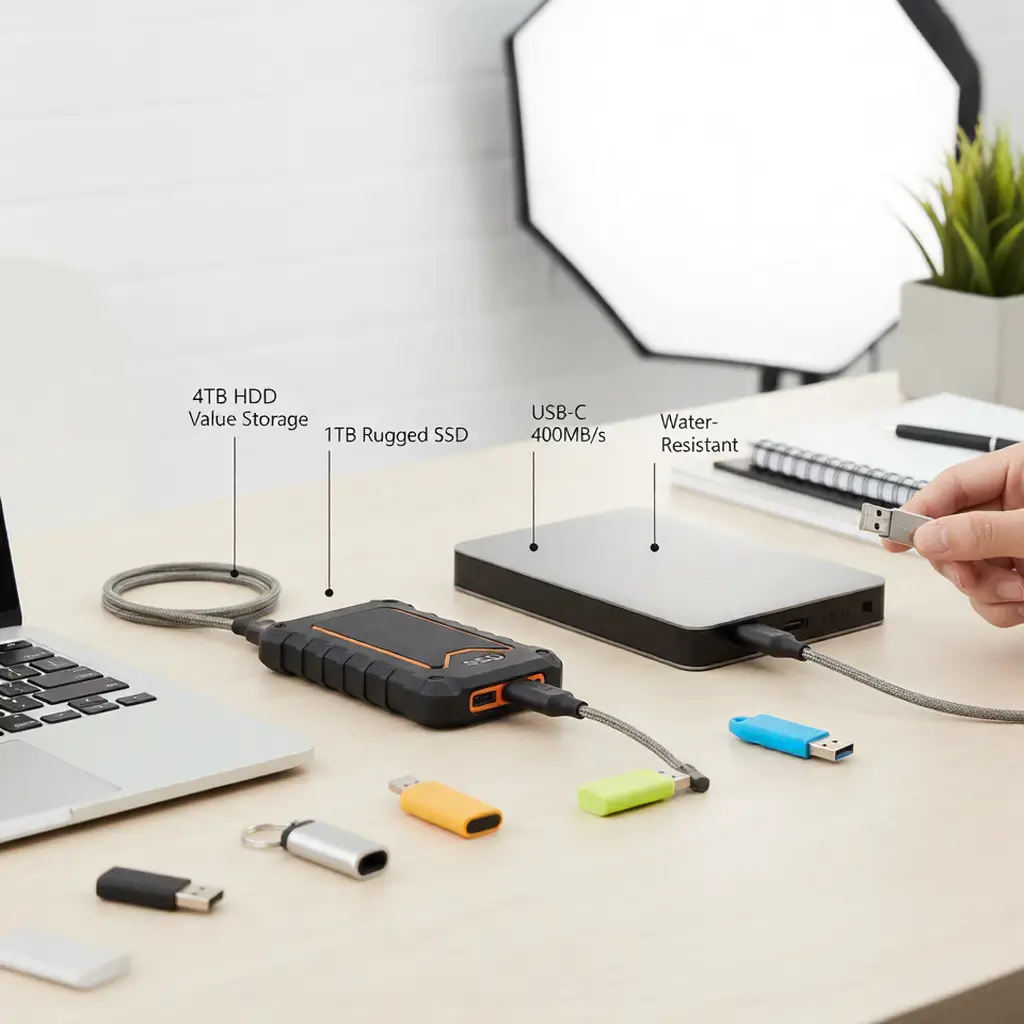 Best Portable Storage Options: USB Drives vs External Hard Disks
